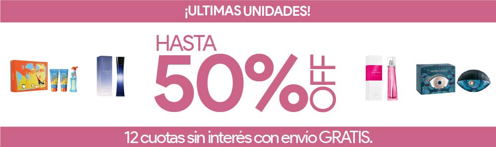 descuentos de hasta el 50% en perfumes importados