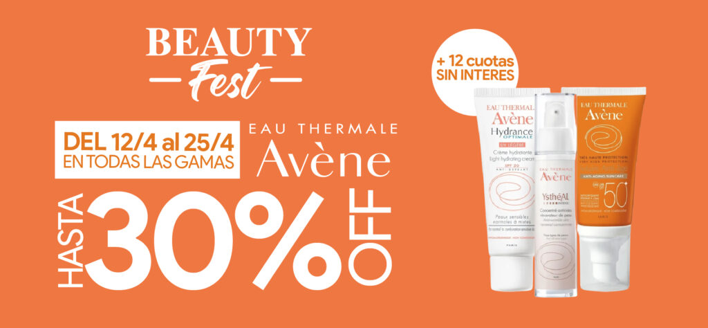 Avene 30% de descuento- Farmacias de turno